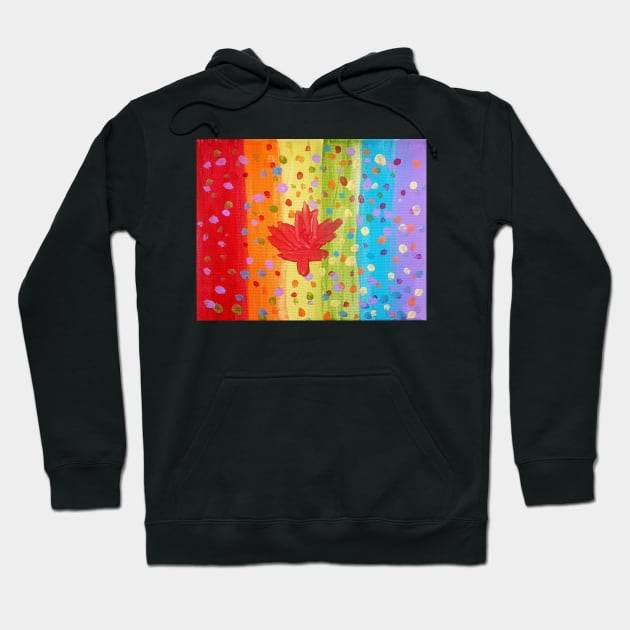 Canadian Flag by 9yr old girl Hoodie by Milos82